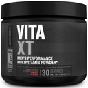 Jacked Factory Vita XT Performance Powder - Päivittäinen monivitamiinijauhe miehille KSM-66 Ashwagandha, prebioottikuitua, A-vitamiinia, C, D, K, B6, B12, & More - hedelmän mehu, 30Sv