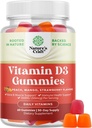 Natures Craft D3-vitamiini Gummies for Daily Wellness - herkullinen D Aikuiset 2000IU per tarjoilu luun Lihas ja immuuni tuki ei-GMO Liivate Gluteeniton (30 päivän tarjonta)
