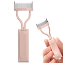 Silmäripsi Comb Erotin, Arc suunniteltu Lash Definer Comb Makeup Mascara Comb Applicator Kansi, Silmän kosmetiikka harjatyökalu (alastoman vaaleanpunainen)