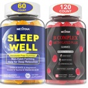 Melatoniinin vapaa luonnollinen uni Gummies aikuisille + B-vitamiini Complex Gummies naisille