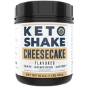 16oz Cheesecake Keto Ateriankorvike Shake - Low Carb Keto Protein Powder Mix, korkea rasvaproteiini Ravistele kookosöljyjauheen, kollageenin ja Real USA Cream Cheese - 2 Net Carbs