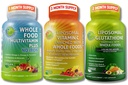Immuuni ja päivittäinen hyvinvointi tuki Bundle naisille ja miehille Liposomaalinen C-vitamiini 1500 mg + vegaaninen koko ruoka Monivitamiini Ei rautaa + liposomaalinen glutationi 500 mg .