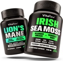 Lions Mane Mushroom + Irlannin Sea Moss - Aivojen Booster Memory & Energy + Immuunituki, Joint & Kilpirauhaset ja Gut Health