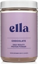 Ella Chocolate Collagen Protein Powder for Women - Daily Beauty Protein Powder with Grass-Fed Collagen Peptides - ei-GMO, Gluteeniton, Ei keinotekoisia makeuttajia - 20 tarjoilua