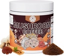 Sienikahvi, pikasieni Kahvisieni Powder Blend (20 tarjoilua) Cordyceps, Reishi, Lion's Mane, Shiitake, Kuningas Trumpet, Sieni täydentää energia, Focus, Immuuni tuki