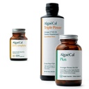 ALGAECAL Bundle - D3-vitamiini Täydellinen (1000 IU) + K2-vitamiinit, E & A-vitamiini ja kasviperäinen kalsium vahvempiin luuihin ja kalaöljyihin Omega 3 1200 mg EPA DHA