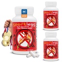 SPORTLEGS Fast Fitness Boost Pre Treout miesten ja naisten, Maitohappo täydentää, Urheilun kestävyys polttoaine, Endurance täydentää Runners - NSF Certified for Sport, 120-Capsule pullo, pakkaus 3
