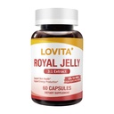 Lovita Royal Jelly 333 mg, 3:1 Keskittymä, 20 mg 10-HDA, Natural Source Super Food, tukee ihon terveys & energiatuotanto, 60 kapselia