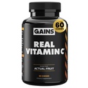 Voitot irtotavarana Real C-vitamiini, Immuunituki pureskeltava, luonnolliset vitamiinit Citrus Bioflavonoids, Koko ruoka C-vitamiinia täydentää Plants Lähteet, Vegan täydentää naisille ja miehille, 60 tablettia