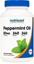 Nutricost Piparminttuöljy Softgels (240 SFG) (50 MG) - Gluteeniton, kolmannen osapuolen testaama ja GMO-vapaa