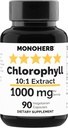 MONOHERB klorofylliuute 1000 mg - 90 kasviskapselia