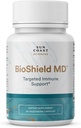 SUN COAST TIETEET BioShield MD Premium Immuniteetti Tuki C-vitamiini, D-vitamiini, Sinkki, Focus, Selkeys, nivelet Terve ja lihasten Recovery (60 kapselia)