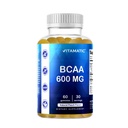 Vitamatic BCAA Gummies - Branch Chain Amino Acid Lisäravinteet - Persikka Flavor - 600 mg per tarjoilu - 60 Vegaani Pektiini perustuu Gummies (1 pullo)