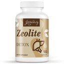 Zeolite Detox Capsules, Organic Active Charcoal, Bentonite Clay, 1-2 μm klinoptiloliitti, Maksimiabsorptio, Gut Liver Detox Cleanse Full Body for Women, 90 kapselia