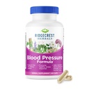 RidgeCrest Herbals Verenpaine Herbal Formula, 12 yrttiä, Poria Mushroom, Gastrodia, Gardenia, sydän, Verisuonisto, verenkierto terveys (60 laatikko 1)