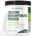 Micronized Creatine Monohydrate Powder - Post Treout Recovery Drink - Lihas, voima ja energian tuotanto - 5g Ei-GMO, Vegaani ja Gluteeniton Creatiinijauhe miehille - 60 tarjoilua