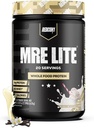 REDCON1 MRE Lite Whole Food Protein Powder, Vanilla - Low Carb & Whey Free Aterian korvaaminen eläinproteiinisekoituksilla - Helppo kaivaa lisäravinteet valmistettu MCT öljyt (20 tarjoilua)