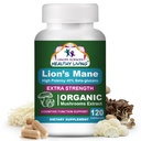 Cancer Sciences Organic Lions Mane Mushroom Supplement Kapselit miehille ja naisille - 1500 mg Brain täydentää muisti & Focus - High Potency 40% Beta-Glucans - Nootropic Mushroom Complex, 120 Count