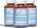 Baby Blues synnytyksen jälkeinen hiustenlähtö vitamiinit - Full Hair Cycle Pack - Biotiini, Collagen, & Folate