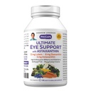 ANDREW LESSMAN Ultimate Eye Support with Astaksantiini 60 Softgels - 12mg Lutein, 6mg Zeaksantiini, 4mg Astaksantiini, Mustikka. Avainravinteet silmien terveyden tueksi, terveen vision edistäminen. Ei lisäaineita
