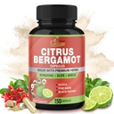 Cadane Citrus Bergamot Supplement Kapselit berberiini, Olive, Guggul, Valkosipuli, Pine Bark, Black Pepper - 150 Caps 5 kuukauden tarjonta