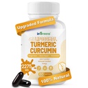Kurkuma lisäravinteet 2275 mg, 95% kurkumaiini, liposomaalinen kurkumaiini paras imeytyminen, Curcumin täydentää Joint Support, pullotettu Yhdysvalloissa - 60 Softgels
