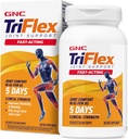 GNC TriFlex Fast-Acting 2.0, parantaa nivelten mukavuutta ja jännitystä, kliinistä vahvuutta annokset Glukosamiini / Chondroitin ja Boswellia - Plus Turmeric, 120 Caplets