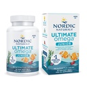 Nordic Naturals Ultimate Omega Jr., Mansikka - 90 Mini Pehmeät geelit - 680 Total Omega-3s EPA & DHA - Brain Health, Mieliala, oppiminen - ei-GMO - 45 Palvelimet