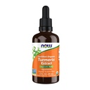 Now Foods Lisäravinteet, Certified Organic Turmeric Extract, Ayurvedic Herb, Liquid Extract, Organic Turmeeric juuri 2 neste unssia