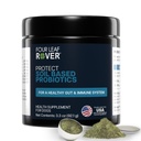 Four Leaf Rover Protect - Probiootit koirille - eläinlääkäri Formulated - Natural Prebiootit ja antioksidantit - Detoxification & Gut Health - 30 päivän suuri koiran tarjonta