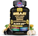 Shilajit and Sea Moss Combo Pure Shilajit for Miehet ja naiset Himalajan Shilajit Kapselit Extra Strength with Lions Mane, Rhodiola Rosea, Ashwagandha, Cordyceps, Ginseng Plus Turmeric
