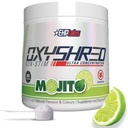 EHP Labs OxyShred Non Stimulant Pre workout Powder - Stim Free Pre workout, Cofeine Free Preworkout miehille & naisille - Non Stim Preworkout - Sokeritonta energiaa jauhe - Mojito, 60 tarjoilua