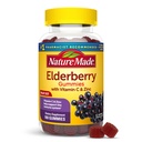 Luonto Made Elderberry kanssa C-vitamiinia ja sinkkiä, Ruokavalio täydentää immuuni tukea, 100 Gummies, 50 päivän tarjonta