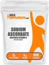 BulkSupplements.com Natrium Ascorbate Powder - immuunitukea varten, natriumascorbaatti C-vitamiini - puskuroitu C-vitamiini, gluteeniton, 2g per annos, 1kg (2,2 lbs) (pakkaus 1)