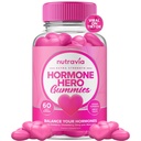 Hormonitasapaino naisille Gummies + PMS Relief lisäosa - tukee mielialan keinuja, kirkas iho, vähentynyt kramppeja ja turvotus - Hormonaalinen PMS Gummies PCOS-vitamiini karpalo, Dong Quai (60 Gummies)