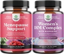Bundle of Complete Herbal Menopause Supplement for Women - Multifit Menopause Ease Hormoni Balance, ja Potent DIM Supplement for Women with DIM and Black Pepper Menopause Tuki ja PMS Relief