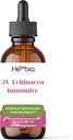 3X Echinacea Immuniteetti Erittäin voimakas Väkevä Luomu Echinacea Blend kanssa Angustifolia ja Purpurea juuri, yrtti, ja kukka Immuuneja tukea, nestemäinen alkoholiuute, 2 nestettä oz (60 ml)