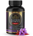 Golden Saffron Saffron Extract kapselit - Premium Saffron lisäravinteet - 88,50 mg puhdasta Saffron pillereitä - mielialan tuki - silmien tuki - emotionaalinen tasapaino, Focus & Eye Health Valmistettu Yhdysvalloissa - 60 kapselia