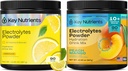 KESKEISET NUTRITES Elektrolyytit Powder Limonade 90 tarjoilut + Persikka Mango 90 tarjoilut