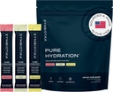CYMBIOTIKA Pure Hydraation Elektrolyytit Powder Drink Mix C-vitamiinin ja magnesiumin kanssa, Keto Friendly Electrolyte Hydration Packetit, Variety Pack, Sitruuna, Lychee & Watermelon, 7 Each, 21 Stic Packets
