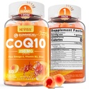 Sokeriton CoQ10-250mg / 500mg Täytetyt Gummies - Plus Omega-3, EPA + DHA, B3 & Sinkki - Ultra Co Q-10 täydentää Hear-t Health, soluihin energia, antioksidantti tuki, jopa 60 päivän tarjonta, Vegan 60Cts