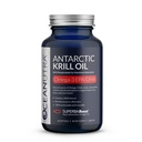 100% Pure Krill Oil 1000mg, Omega 3, korkein pitoisuus 56% Fosfolipidejä, koliinia ja astaksantiinia, kestävä Etelämanner SuperbaBoost, DHA, EPA, sydän, aivot, silmät ja ihonhoito, ei kalaöljyä
