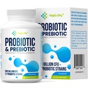 Probiootit naisille ja miehille, 300 miljardia PMY Probiootit 12 kanta + Organic Prebiootit Blend Daily Digestive, Immuuni, Gut, Bloating, Gut Health for Women & Men, Skill Stable - 60 kapselia