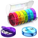 Viikottainen pilleri Organizer 2 Kertaa päivässä - suuri kapasiteetti ...Matkailu pillerilaatikko 7 päivää ilmatiivis Lid Lock... Kannettava pilleri tapauksessa laukku...