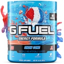G Fuel Snow Cone Energy Drink Powder, Pre workout kofeiini Mix Gaming, Sugar Free Focus Amino, vitamiini + antioksidantteja, 9,9oz (Snow Cone, 40 tarjoilua)