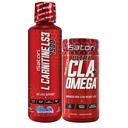 iSatori L-Carnitine LS3 Sininen vadelma 1500 mg (32 tarjoilua) Ultra CLA (90 Softgels), Liquid L-Carnitine acetyl, Omega 3 6 9 Saffloriöljy