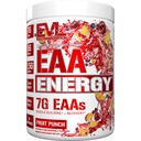 Evlution Nutrition EAA Energy - Pre &amp; Post Workout Powder - Lihas Building & Recovery Supplement - 7g Essential Amino Acids + 5g BCAAs - Clean Energy - kofeiini - 30 tarjoilut - hedelmäpunch