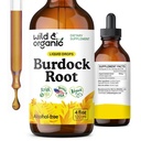 Wild & Organic Burdock juurivärinän - nestemäinen täydentää antioksidantti, detox, digestiivinen tuki - Burdock juuri yrtti Drops - Vegan, sokeri & alkoholiton - 4 fl oz
