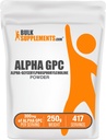 BulkSupplements.com Alpha GPC Powder - Koliini täydentää, Alpha GPC 300mg - makuamaton & Gluteeniton, 600mg per tarjoilu, 250g (8.8 oz) (pakkaus 1)