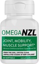 Original Omega-3 Joint Support Supplement, Best Natural Muscle Relief, Green Lipped Mussel Oil, 60 Softgels, No Fishy Jälkimaku